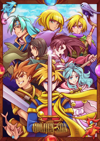 Golden Sun Poster Golden Sun Poster